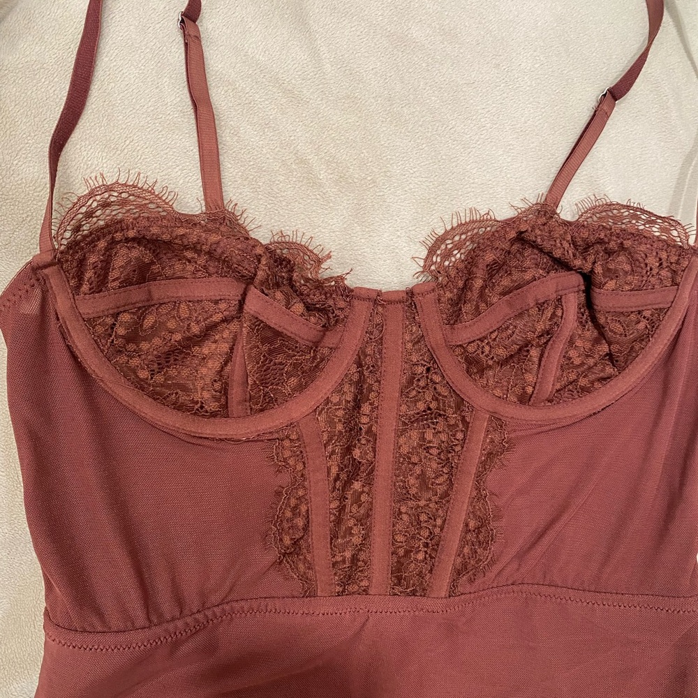 Urban Outfitters mesh corset mini dress - Picture 2 of 5